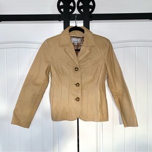 Tan Leather Blazer - Wilson’s Leather Maxima